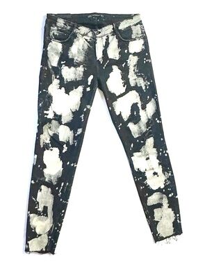 Zara Trafaluc Denimwear Women’s Skinny Jeans in Black & Bleach Size 00
